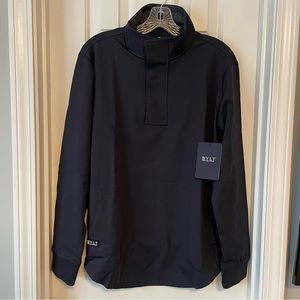BYLT Premium Basics Elite + Fairway Pullover 1/4 Zip Drop Cut Mens M Navy